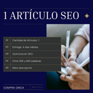 Artículo SEO optimizado para mejorar el posicionamiento en Google y atraer tráfico cualificado a tu blog.