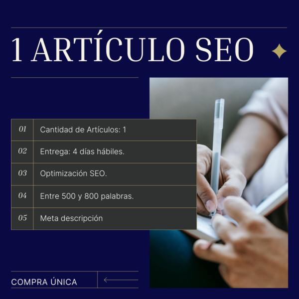 Artículo SEO optimizado para mejorar el posicionamiento en Google y atraer tráfico cualificado a tu blog.